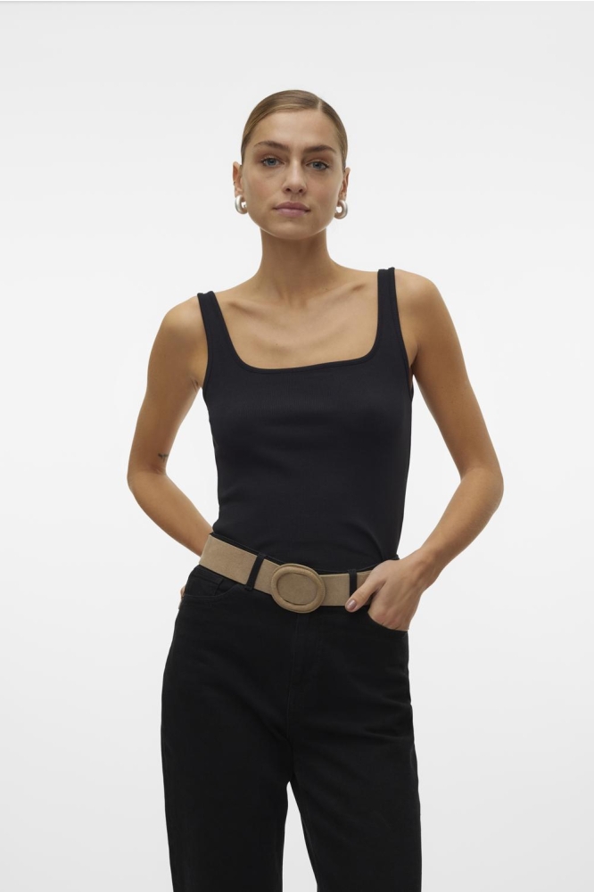 VMCHLOE SL SHORT SQUARE TOP GA JRS 10306895 Black